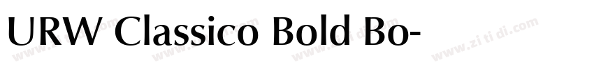 URW Classico Bold Bo字体转换